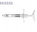 Striekačka s manuálnou aspiráciou SS-2000 T-rukoväť 1.8ml.