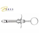 Striekačka s manuálnou aspiráciou Brass Series kruhová rukoväť 1.8ml.
