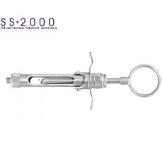 Striekačka s manuálnou aspiráciou SS-2000 kruhová rukoväť 1.8ml.