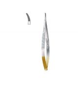Mikroihelec Castroviejo 140mm tvrdokovová vložka Micro 0,2mm, zahnutý
