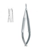 Mikro nožnice zahnuté 180mm