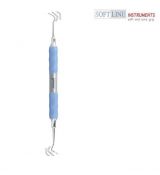 Kosáčik na zubný kameň obojstranný Soft-Line fig. 204S