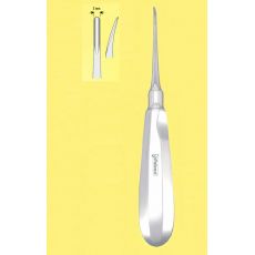 Elevátor Luxation 3mm fig. 4 prehnutý