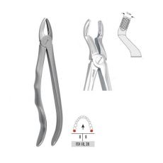 Kliešte extrakčné s anatomickou rukoväťou horné tretie molárové fig. 67A