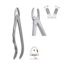 Kliešte extrakčné s anatomickou rukoväťou horné molárové ľavé fig. 18