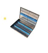 Kazeta nerezová s vrchnákom na 20. nástrojov MAXI 280x125x25mm, žltá