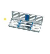 Kazeta nerezová s vrchnákom na 5. nástrojov MINI 180x60x22mm, žltá