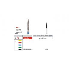 Diamantový brúsik plamienok 1,6mm, zrnitosť extra hrubá (6 ks)