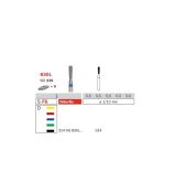 Diamantový brúsik hruška 1,4mm, zrnitosť extra hrubá (6 ks)