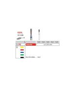 Diamantový brúsik hruška 1,2mm, zrnitosť extra hrubá (6 ks)
