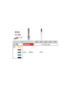 Diamantový brúsik hruška 1,4mm, zrnitosť stredná (6 ks)