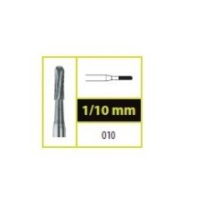 Tvrdokovový vrtáčik fisúra zaoblená, krížový rez 1,0mm (10 ks v balení)