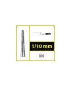 Tvrdokovový vrtáčik fisúra kónicka, krížový rez 1,0mm (10 ks v balení)