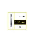 Tvrdokovový vrtáčik hruška 1,0mm (10 ks v balení)